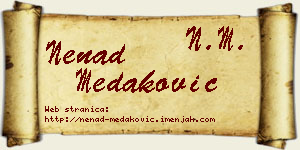 Nenad Medaković vizit kartica